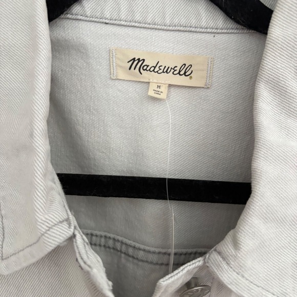 Madewell Trucker Cropped Denim Jacket Women's M  Classic Jean‎ Glenrich Wash NWT - Picture 2 of 10